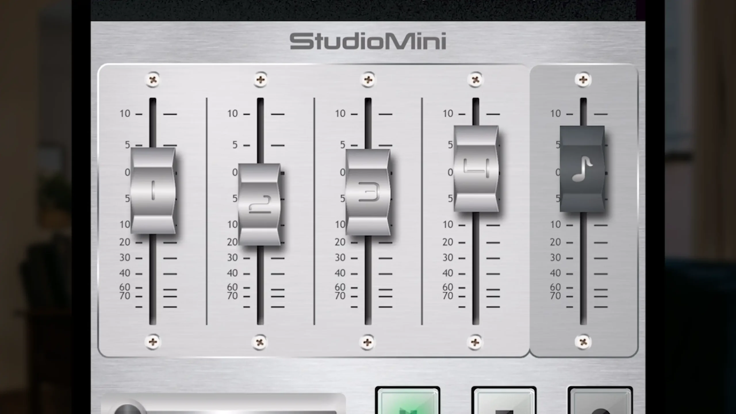 Faders - Aplicación StudioMini para grabar música